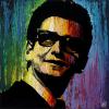 Psychedelic Roy Orbison, 24" x 24", acrylic on canvas