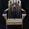 Bear Chair No. 4, Muskoka chair, acrylic on wood