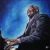 Oscar Peterson (2024), 36" x 36", acrylic on canvas