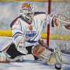 Grant Fuhr for the Battle of Alberta, 36" x 48", acrylic on gallery canvas